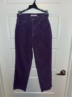 PacSun High-Rise Corduroy Straight Jeans - Purple